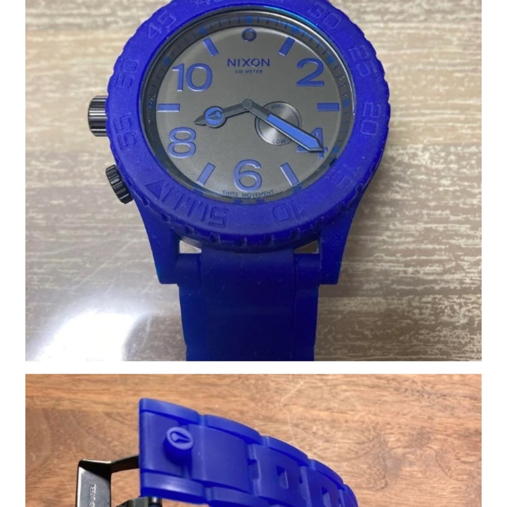 Beautiful royal blue Nixon rubber Watch. 51-30 series “ Simplify” model
